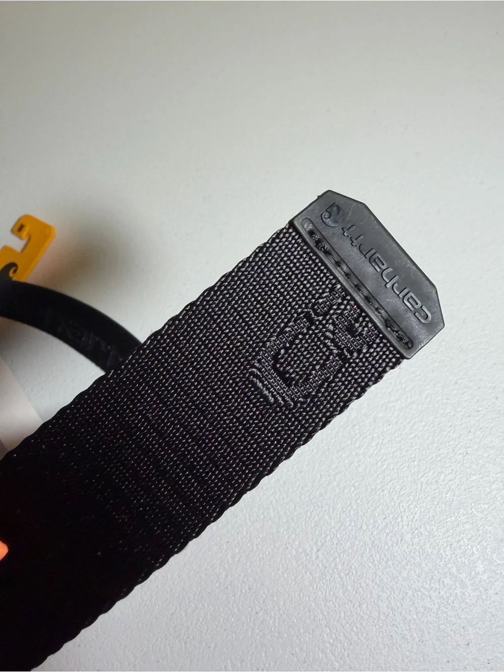 Carhartt Yellow & Black Belt With Guide Tag NWT